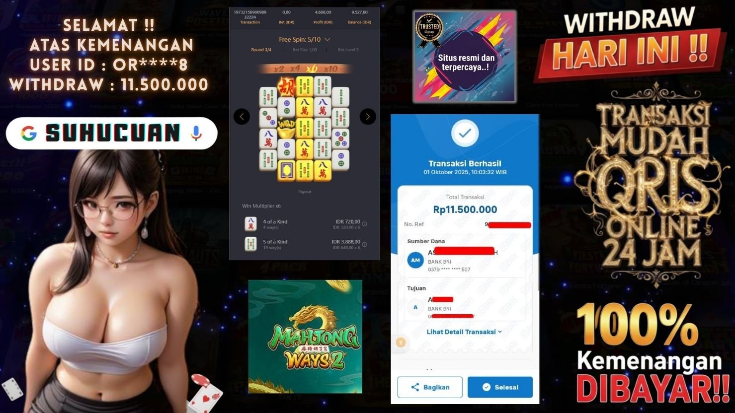 SUHUCUAN JACKPOT SLOT MAHJONG WAYS 2